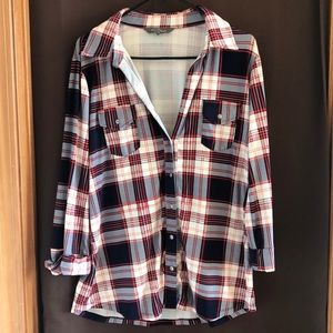 Perrina Button Down Knit Top